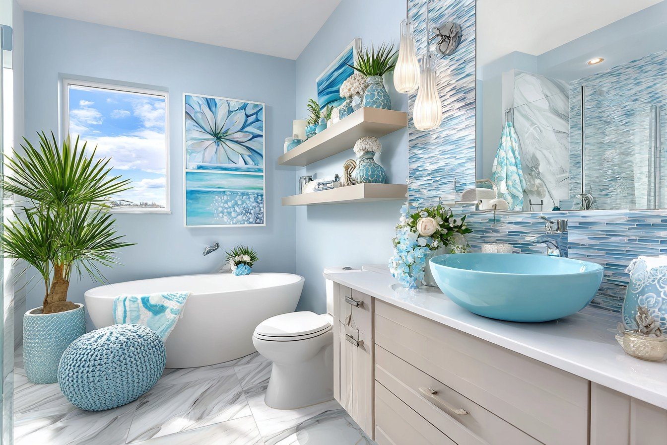 Bold Accents Bathroom