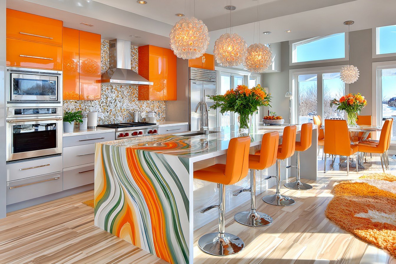 Bold Accents Kitchen