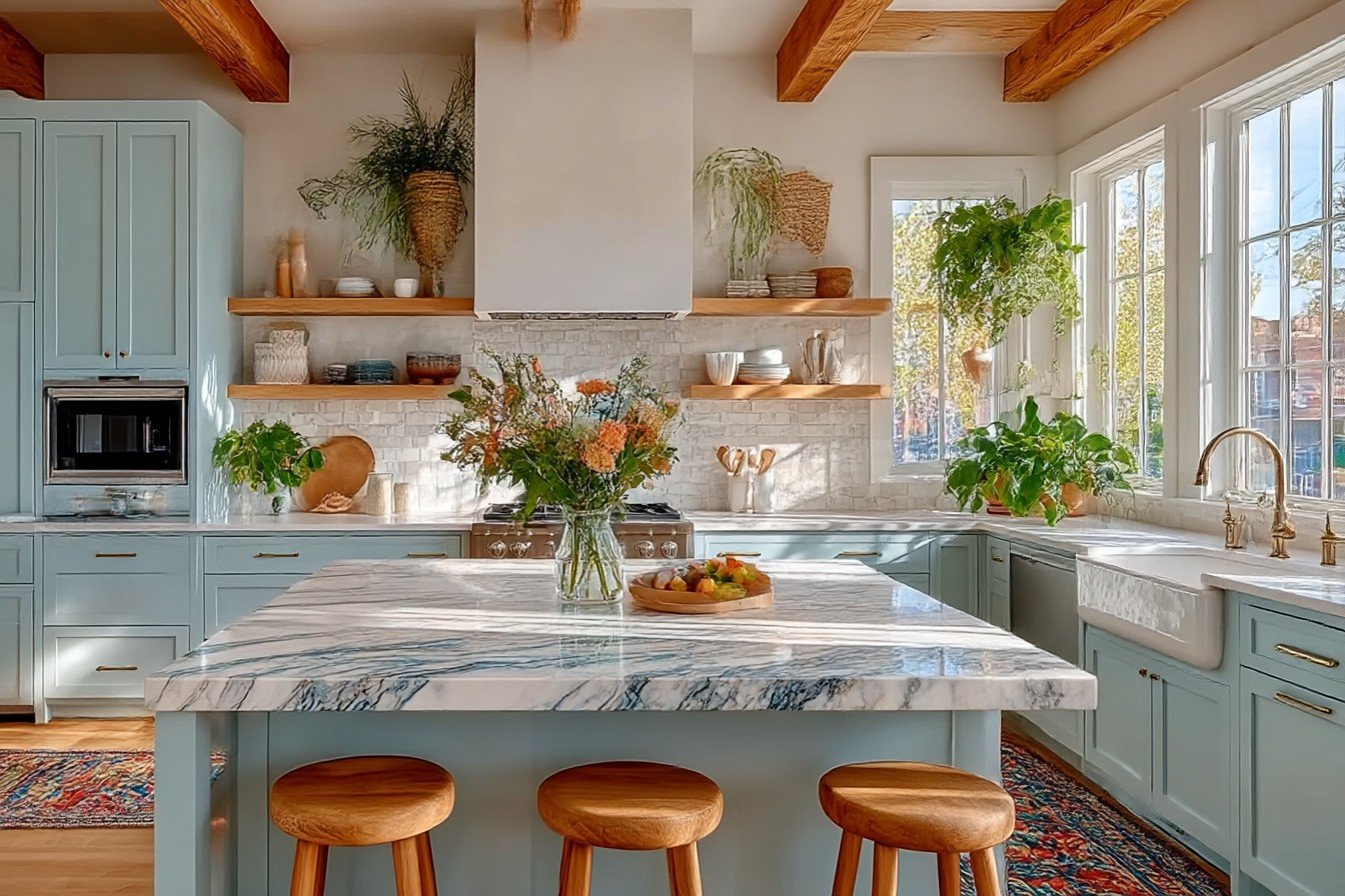 Ivory Bohemian Kitchen