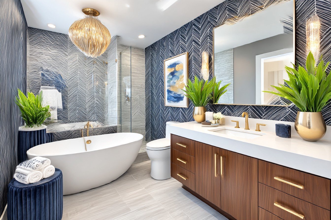Midnight Velvet Luxe Bathroom