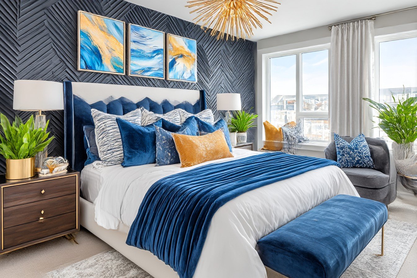 Midnight Velvet Luxe Bedroom