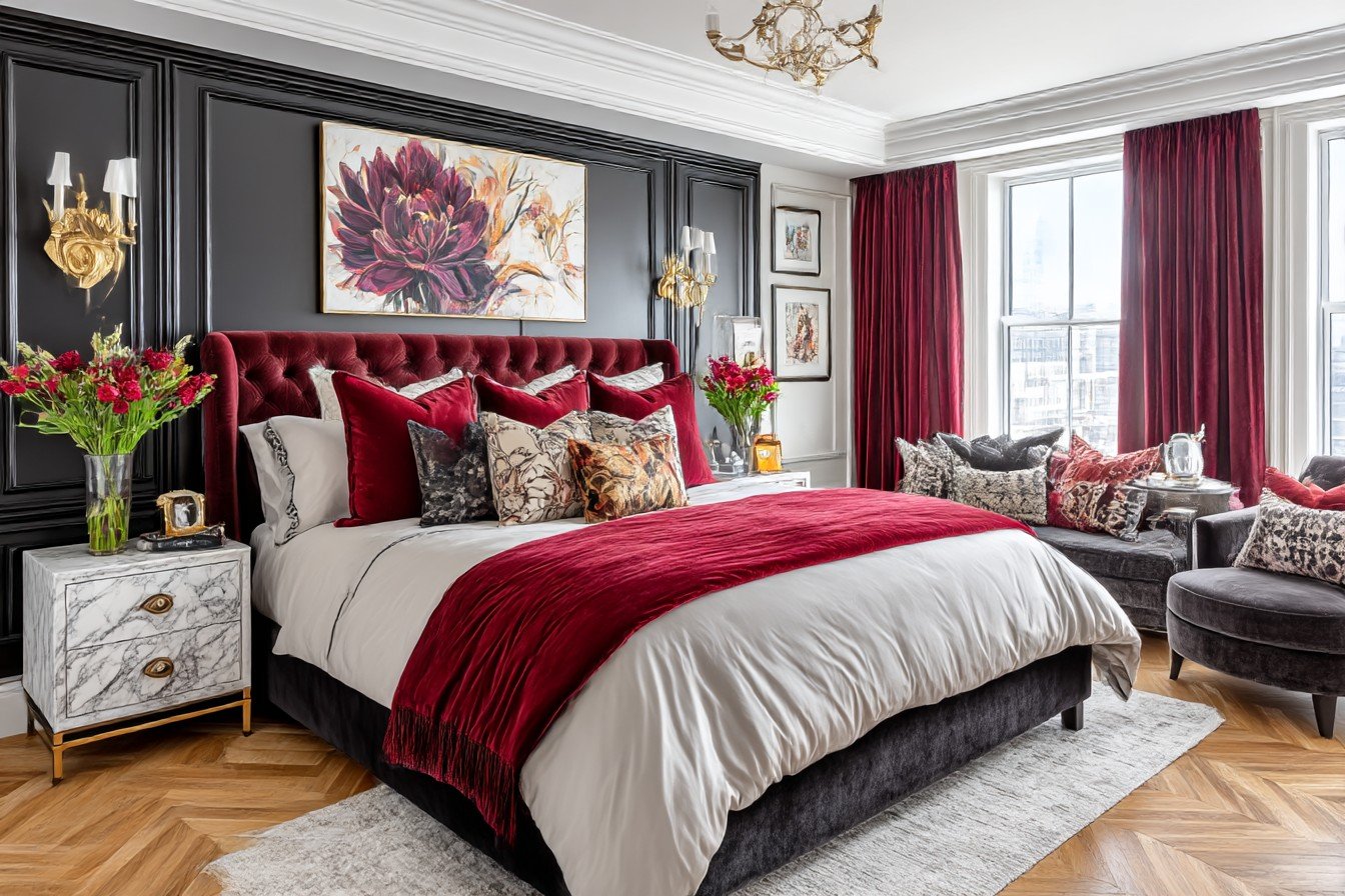 Neo-Victorian Noir Bedroom