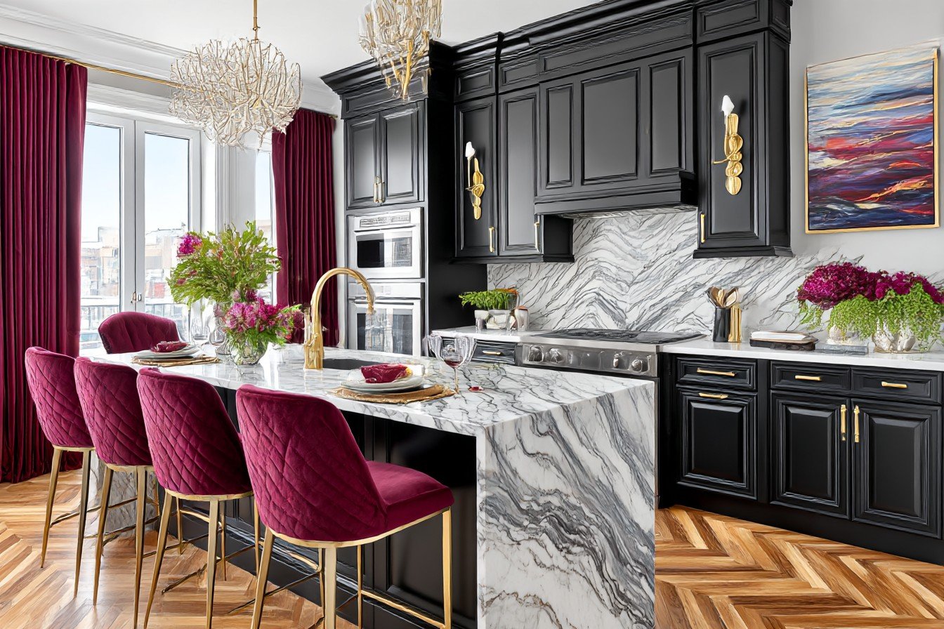 Neo-Victorian Noir Kitchen