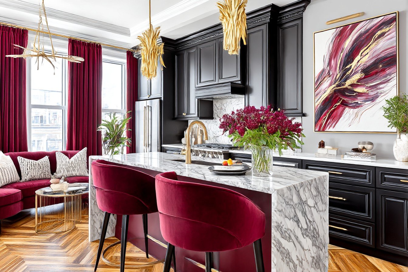 Neo-Victorian Noir Kitchen