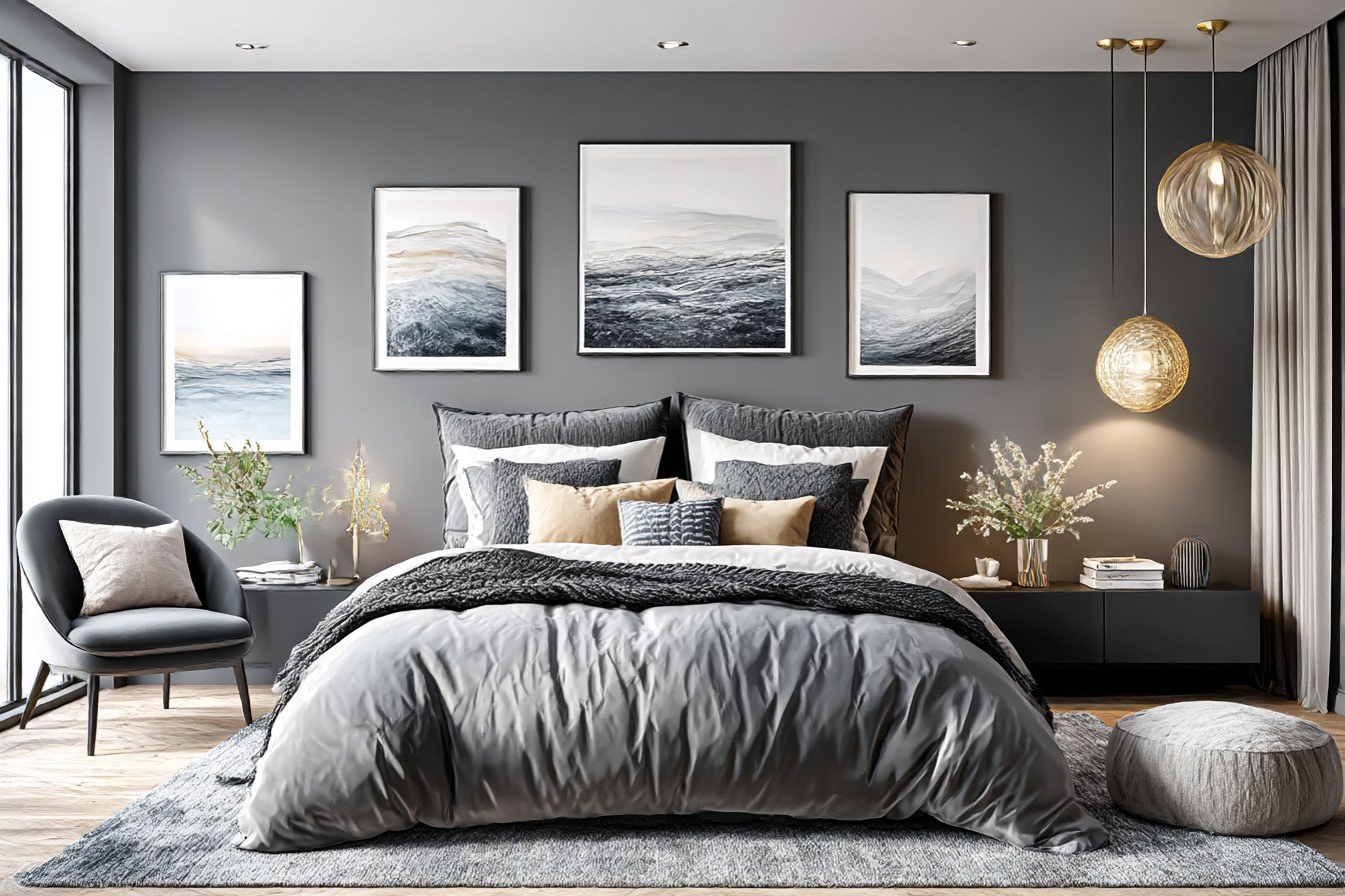 Nordic Noir Bedroom